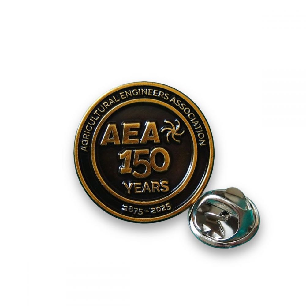 Stamped Metal Badge  20mm 