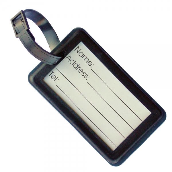 Soft PVC Luggage Tag  Medium  Rigid Frame 