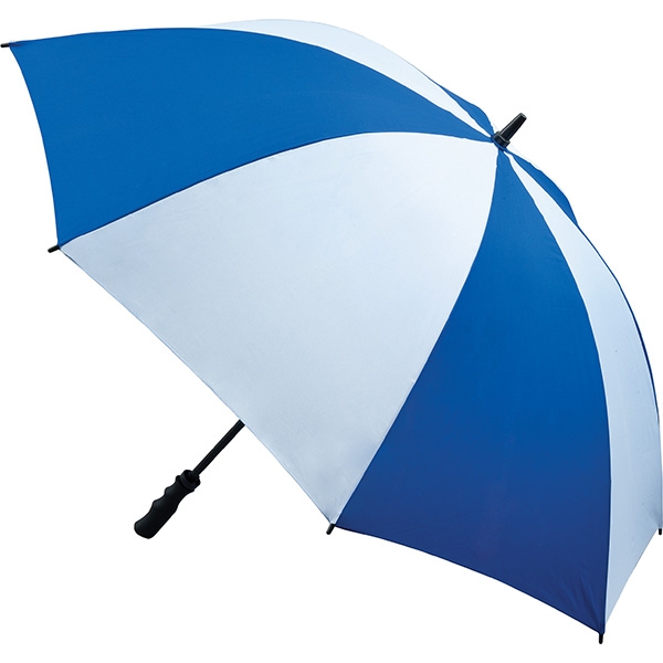 Fibreglass Storm Umbrella  UK Stock  Royal Blue   White 