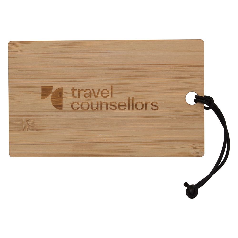 Bamboo Luggage Tag  String 