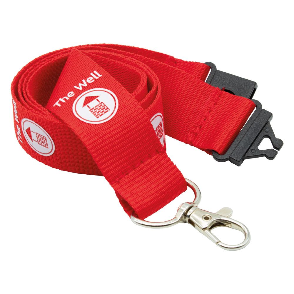 25mm Flat Polyester Lanyard