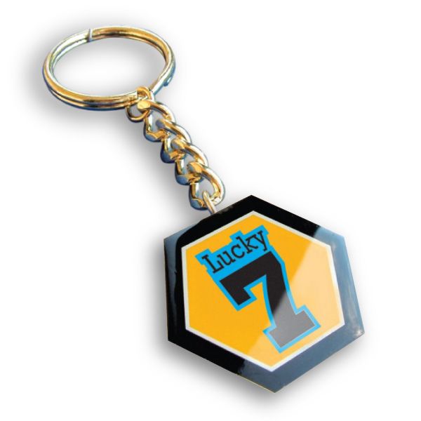 Printed Steel Keyring  40mm 