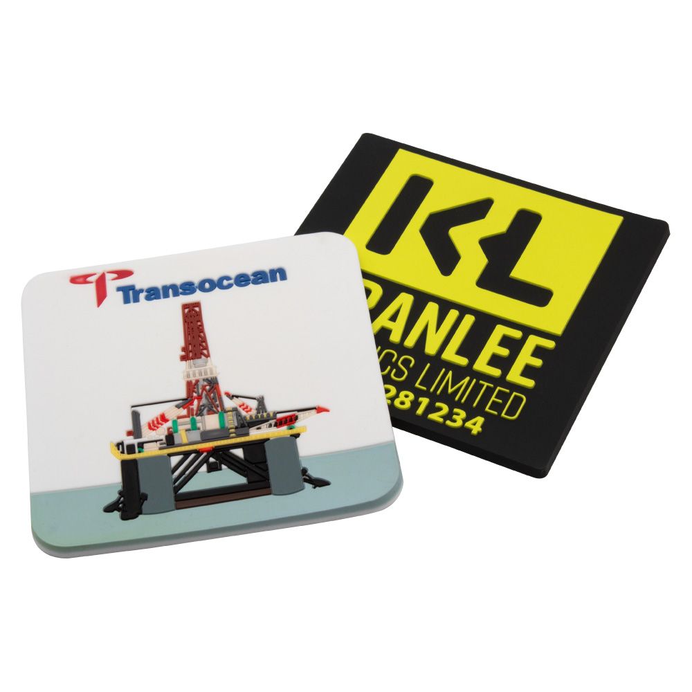 Soft Moulded PVC Coasters  90mm Diameter  4mm Thick 