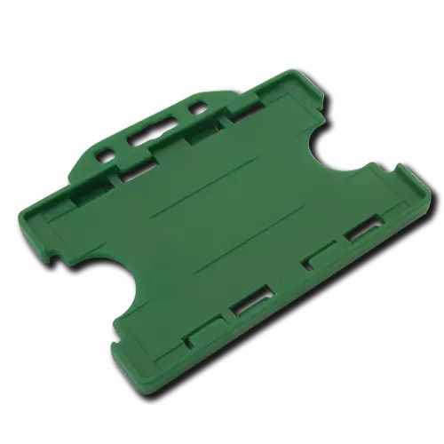 Landscape Double-Sided Rigid Card Holder  UK Stock  Green 