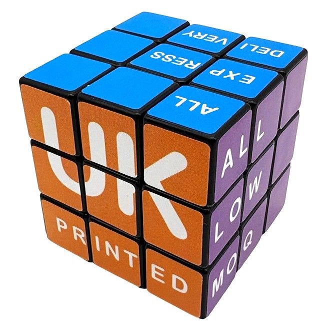 Express All 6 Faces Printed UK Rubik s Cube 3x3  UK Stock 