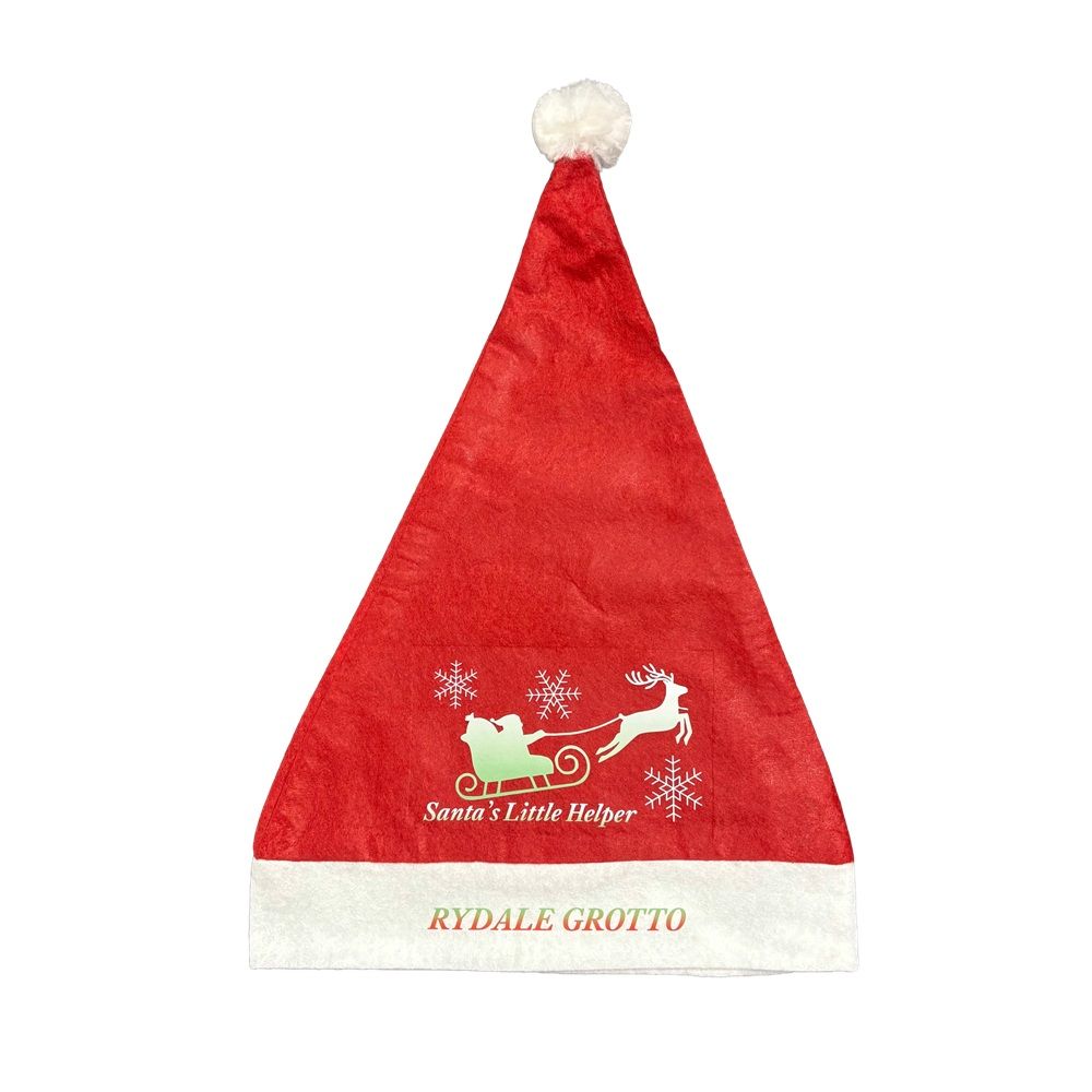 Santa Hat in Polyester  UK Stock 