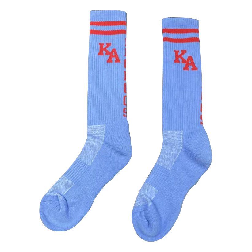 Long Jacquard Terry Knitted Cotton Sports Socks
