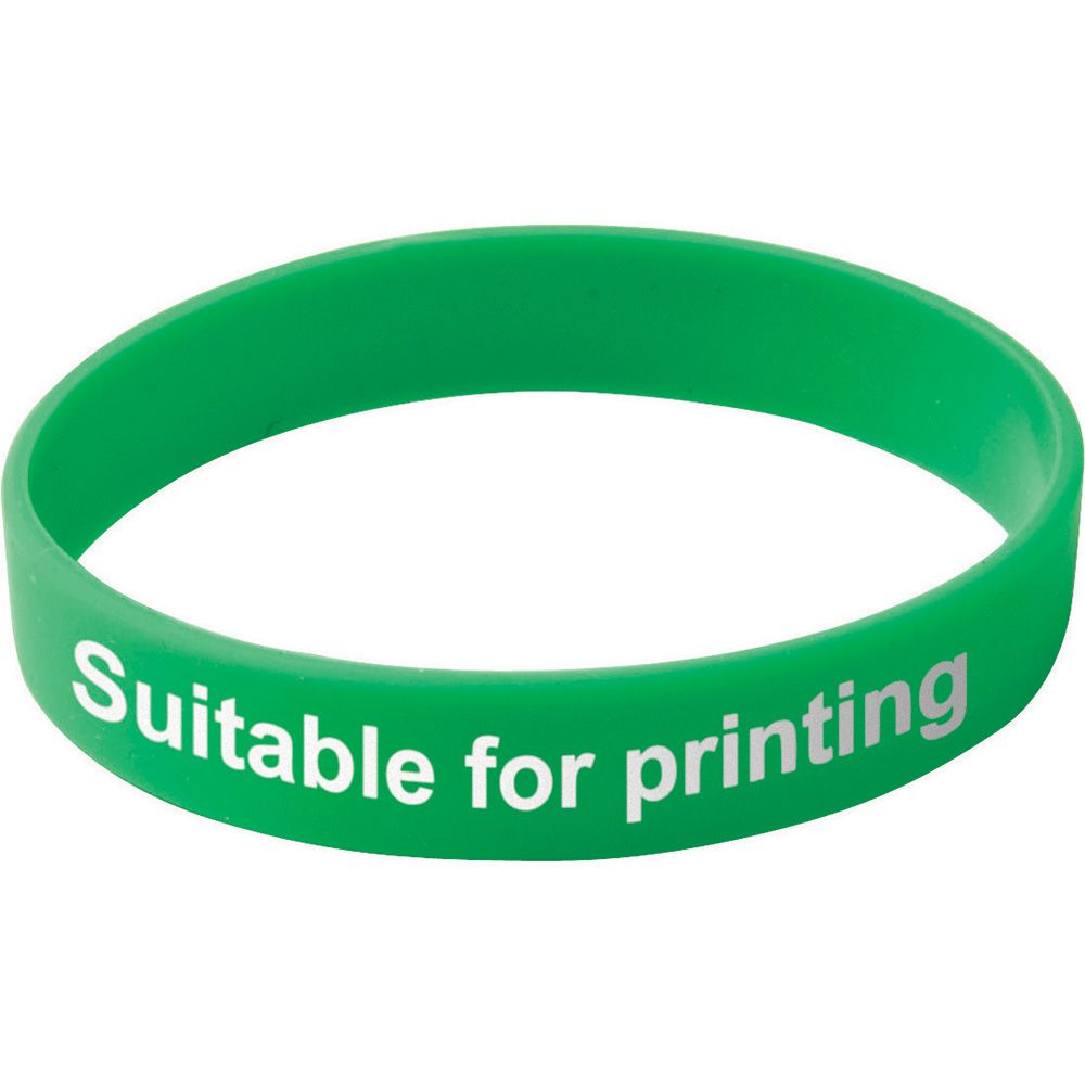 Adult Silicone Wristband  UK Stock  Green 