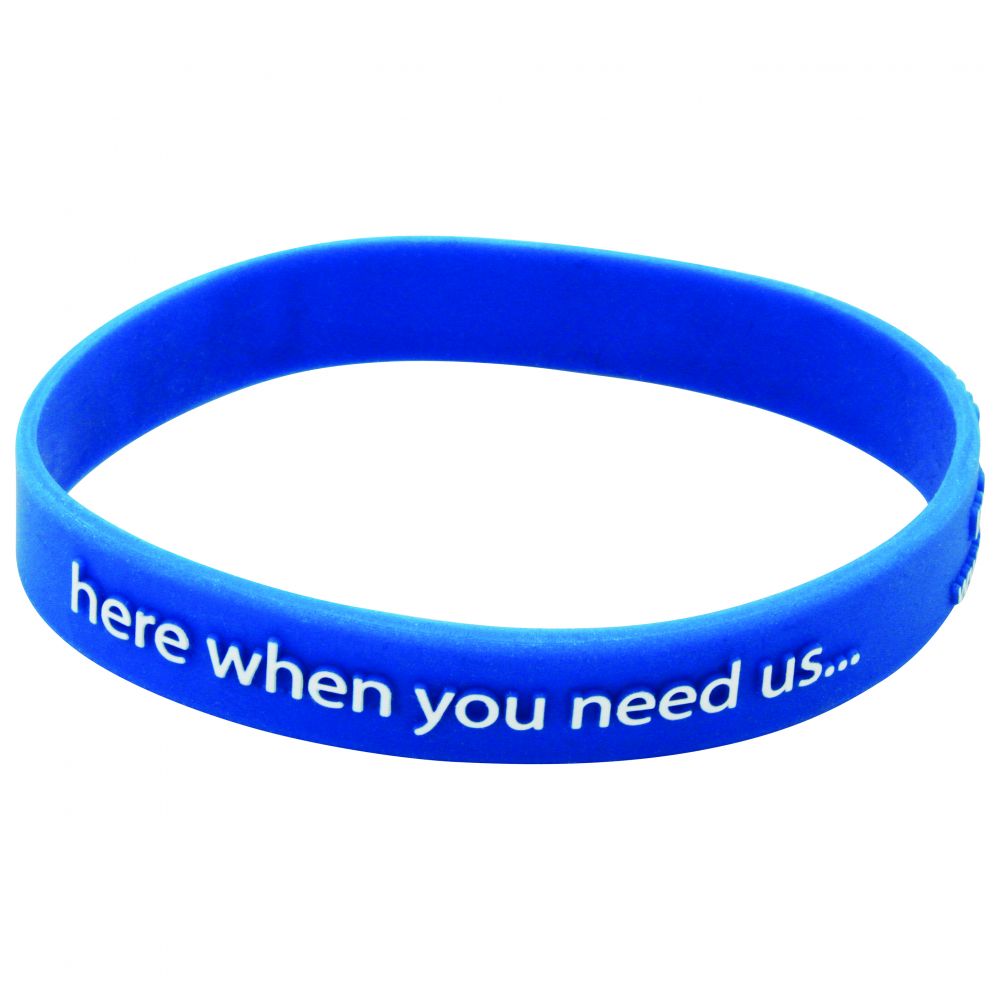 Silicone Wristband  Adult  Raised Profile Design 