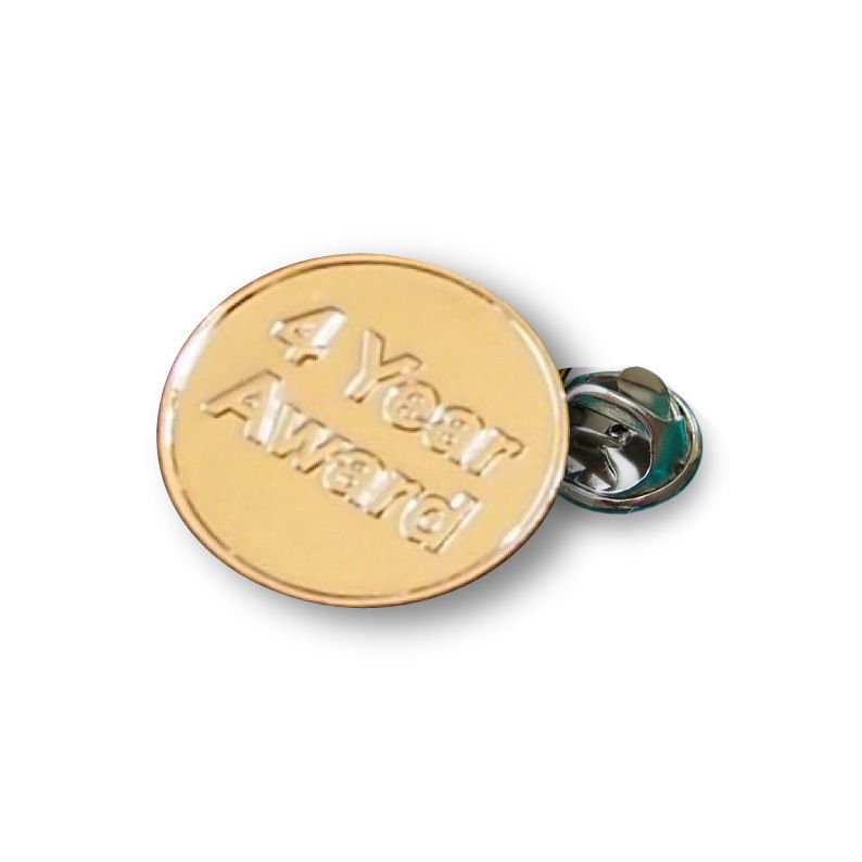 Stamped Metal Badge  25mm 
