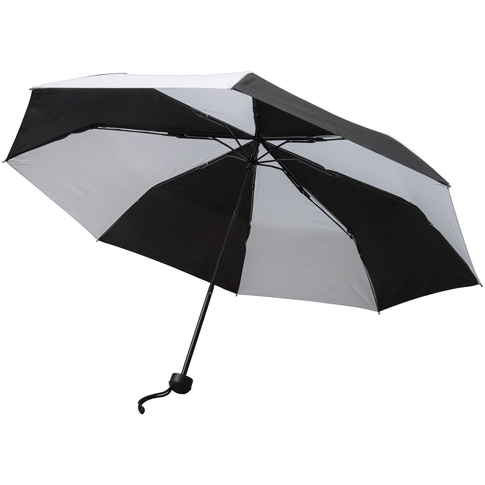 Compact Mini Umbrella  UK Stock  Black   White 