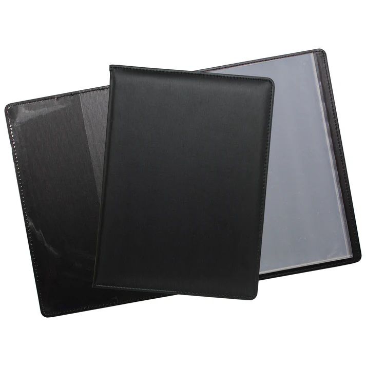 Eco-Eco A4 20 Pocket Black Professional Display Book  UK Stock 