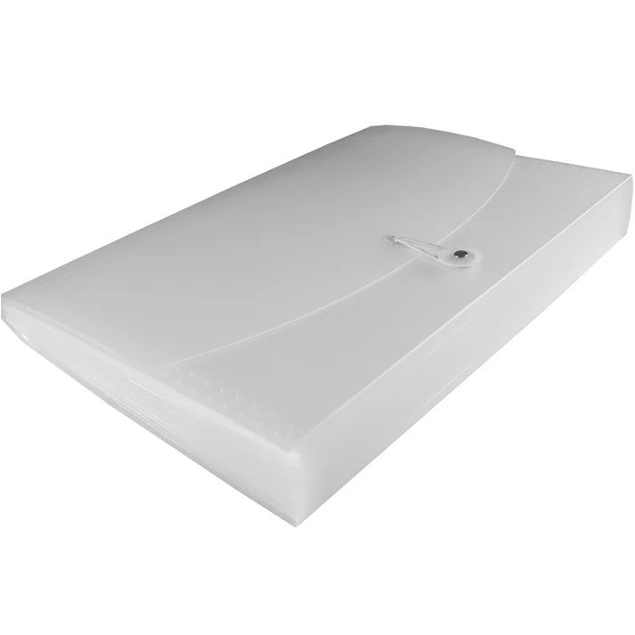 Eco-Eco A4 50  Recycled 13 Pocket Clear Expanding File  UK Stock 