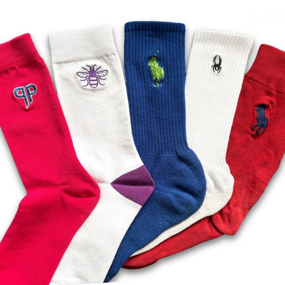 Embroidered Cotton Socks